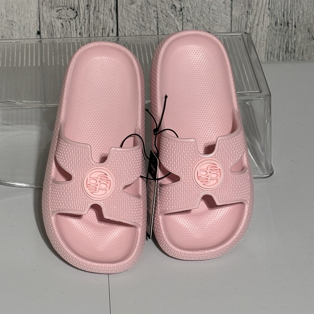 Bebé Girls Size 13 Pink Slip-on Sandal Pool,resort ,vacation Casual Comfort